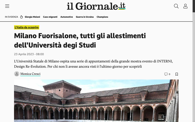 Image for-Milano Fuorisalone, tutti gli allestimenti dell’Università degi Studi